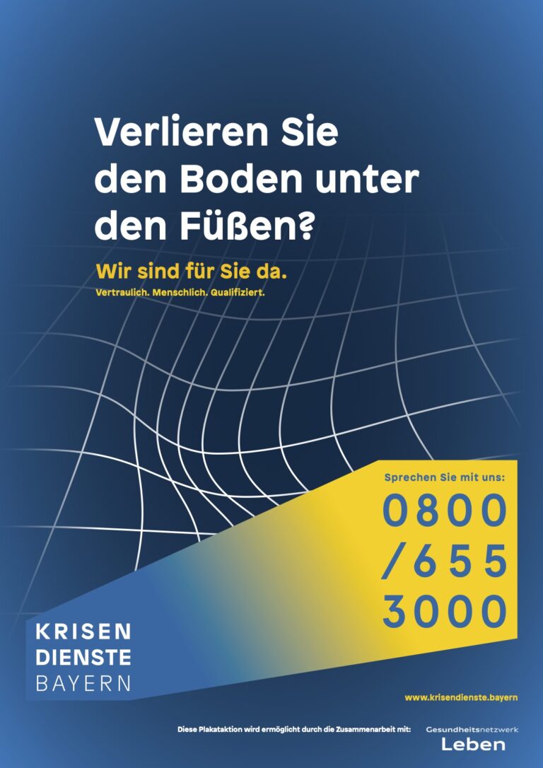 Krisen Dienst Bayern Plakat